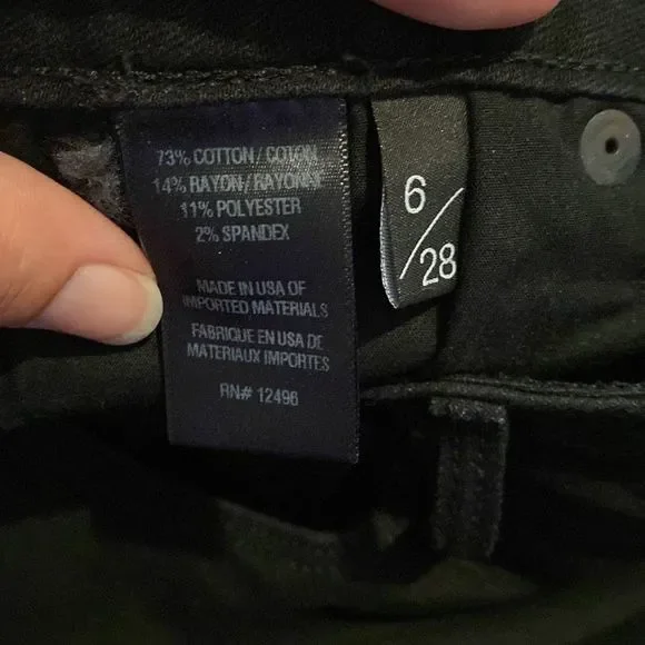 PARKER Smith Black Skinny Jeans High Waist Women’s Size 6/28 - Picture 4 of 11
